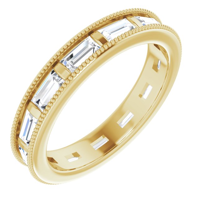 1.82 ct. Straight Baguette Diamond Eternity Band-VIRABYANI